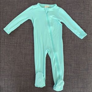 Kyte Baby Zippered Footie in Sea Mist